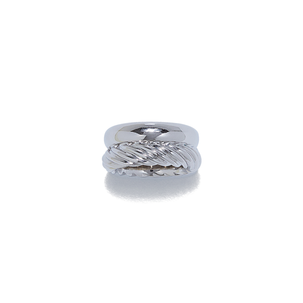 Twist combined ring SILVER